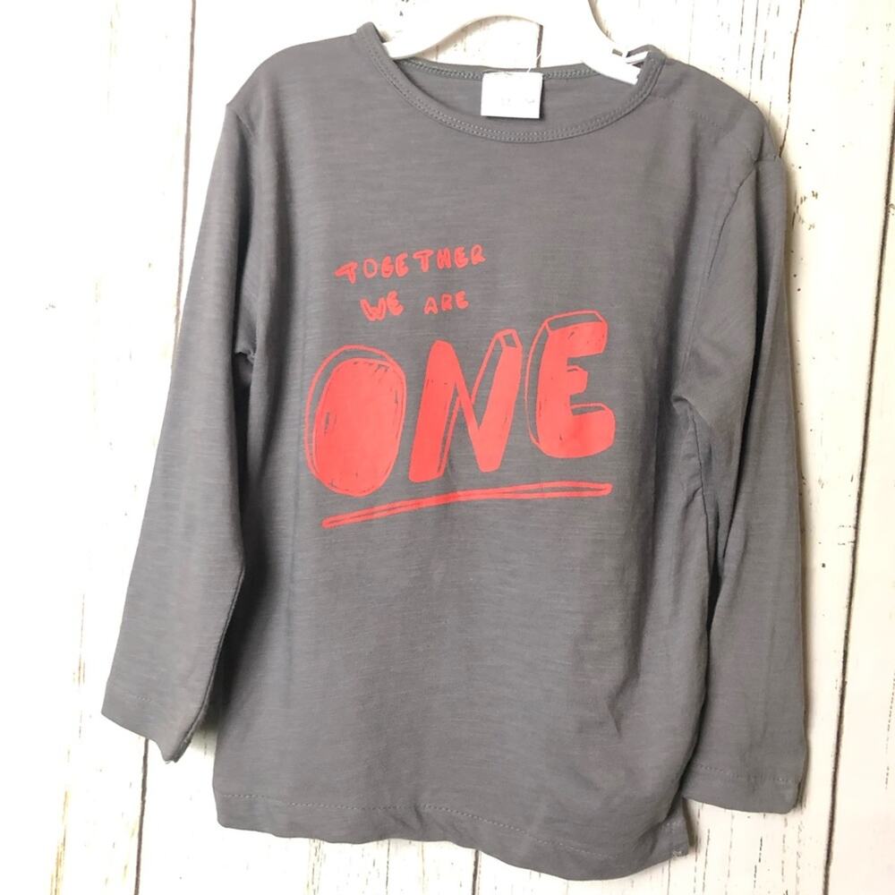 Zara Baby Long Sleeve Graphic Tee Sz 3-4